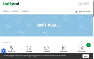 Healthy Spot (Costa Mesa) website