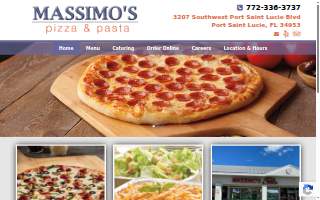 Massimos Pizza and Pasta website
