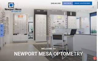 Newport Mesa Optometry website