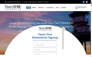 Team One Accounting website