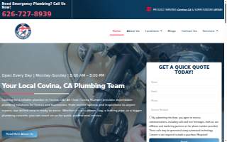 All Clear Covina Plumber website