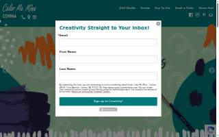 Color Me Mine website