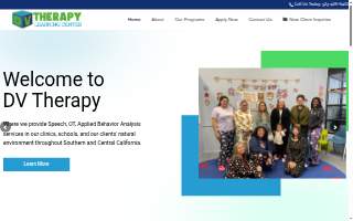 DV Therapy Covina- Speech & ABA - Center Based Services website