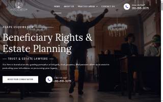 Agape Esquire Law, APC website
