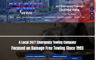 All City Tow Service website