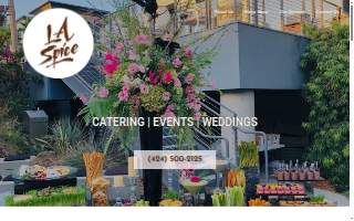LA Spice Catering website
