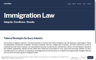 Loke Walsh Immigration Law website