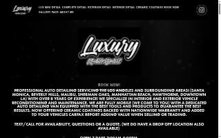 Luxury Mobile Detail website