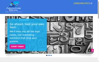Advantage Grafix website