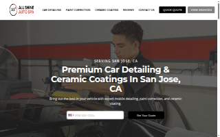 All Shine Auto Spa website