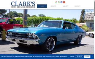 Clark's Auto Repair website