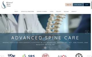 Advanced Spine Care: Kushagra Verma, MD, MS, FAAOS of Cypress website