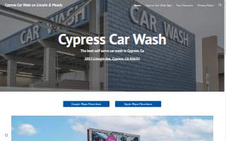 Cypress Car Wash website
