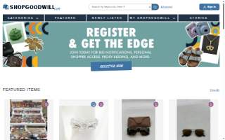 Shopgoodwill Pick-up Center website