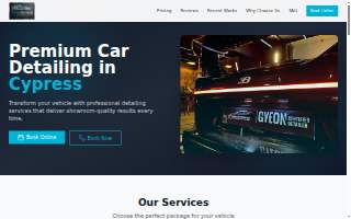 Hard Hitters Car Detailing website