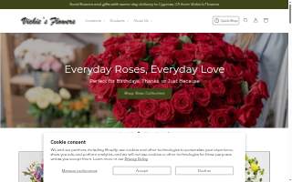 Vickie's Flowers website