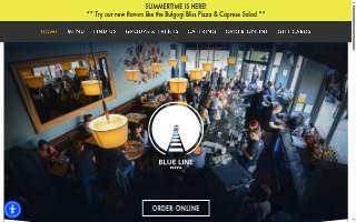 Blue Line Pizza website
