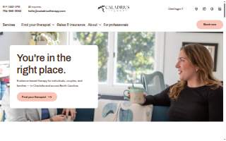 Caladrius Healing Clinic website