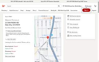 Walgreens Pharmacy website