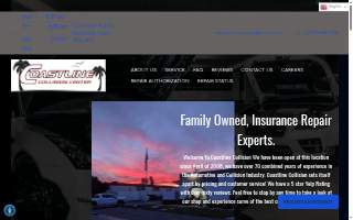 Coastline Collision Center website