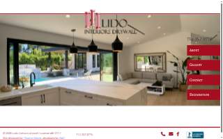 Lido Interiors Drywall website