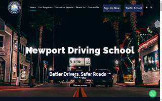 Newport Driving School of Dana Point website