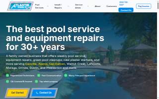 Atlantis Pools website