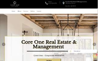 Core One Real Estate & Management, Inc. website