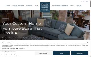 Davis Home Trends website