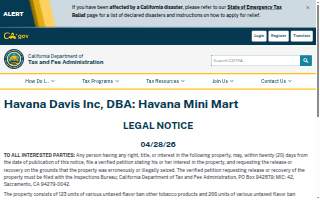 Havana Mini Mart website