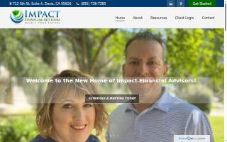 Impact Financial Advisors website