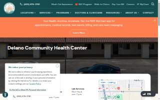 Clinica Sierra Vista - Delano Community Health Center website