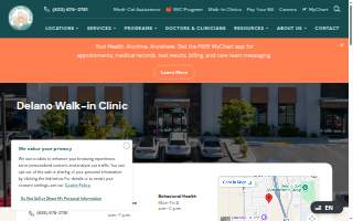 Clinica Sierra Vista - Delano Walk-In Clinic website