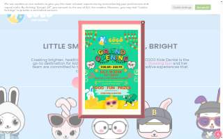 COCO Kids Dental website