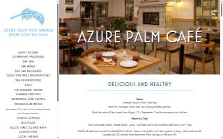 Azure Palm Café website