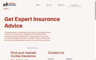 Cortes Insurance Services website