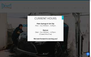 Desert Hand Car Wash website