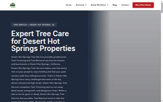 Desert Hot Springs Tree Service website