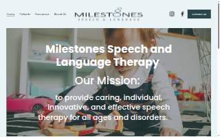 Milestones Speech and Language Therapy of Desert Hot Springs website