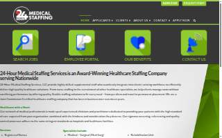 24-Hour Medical Staffing Services, LLC website