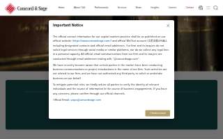Concord & Sage PC website