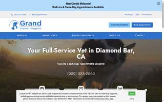Grand Animal Hospital website