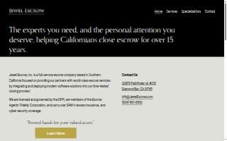Jewel Escrow Inc website