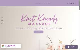 Knot Kneady Massage website