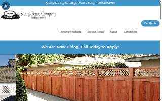 Stump Fence of Diamond Bar website