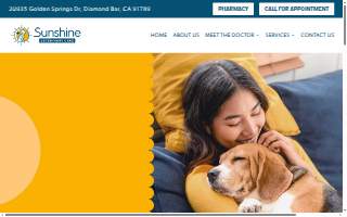 Sunshine Veterinary Care website