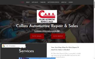 Collins Automotive Repair & Sales website