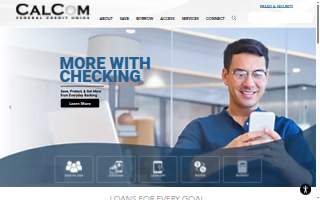 CalCom Federal Credit Union website