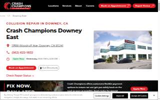 Crash Champions Collision Repair Downey East website