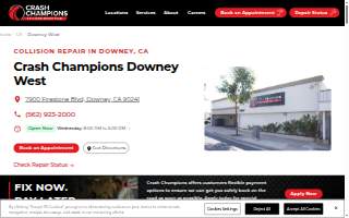 Crash Champions Collision Repair Downey West website